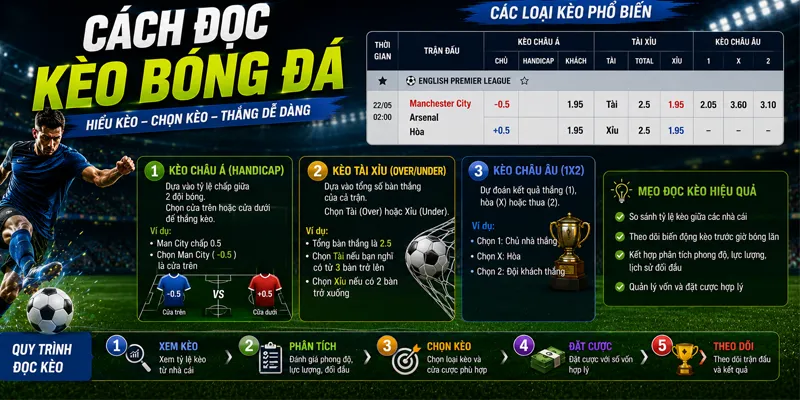 cách đọc kèo bóng đá
